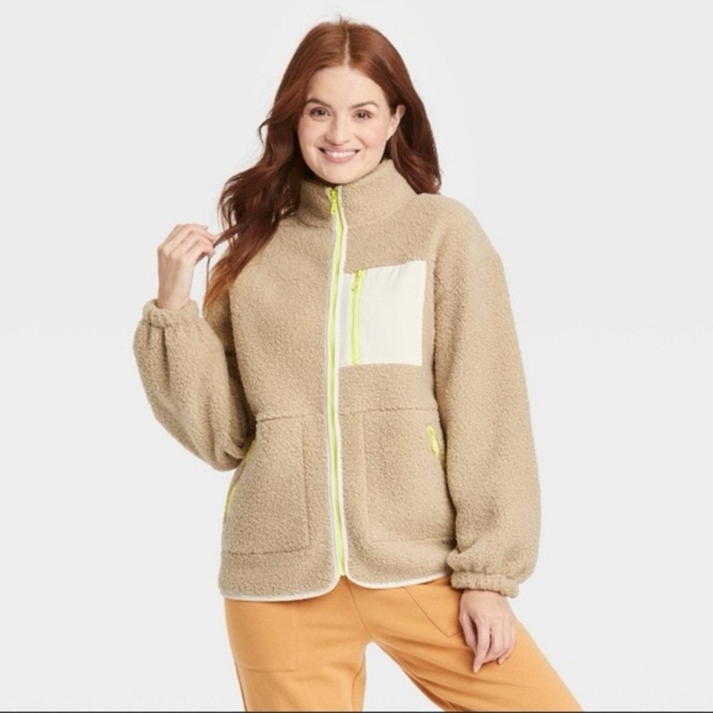 🔥🔥🔥NEW Universal Thread Sherpa Full Zip Jacket Size Small